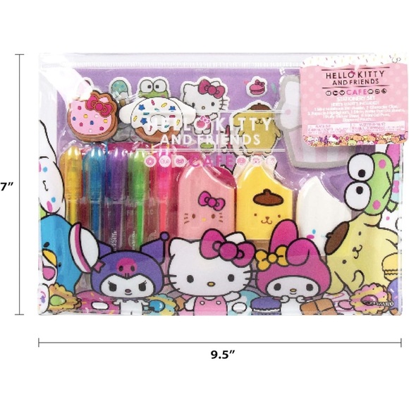 Sanrio Hello Kitty & Friends 22-piece Kawaii Stationary Set Cute School Supplies - Picture 3 of 7